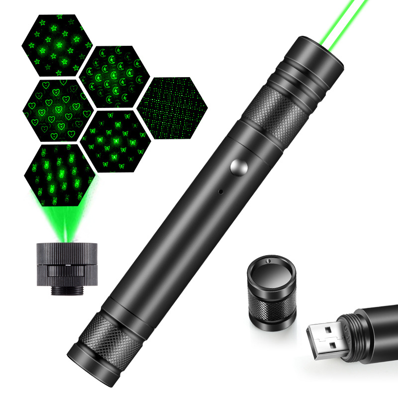Industrial Green Laser - İnteraktif Kedi Oyuncağı Lazer El Feneri