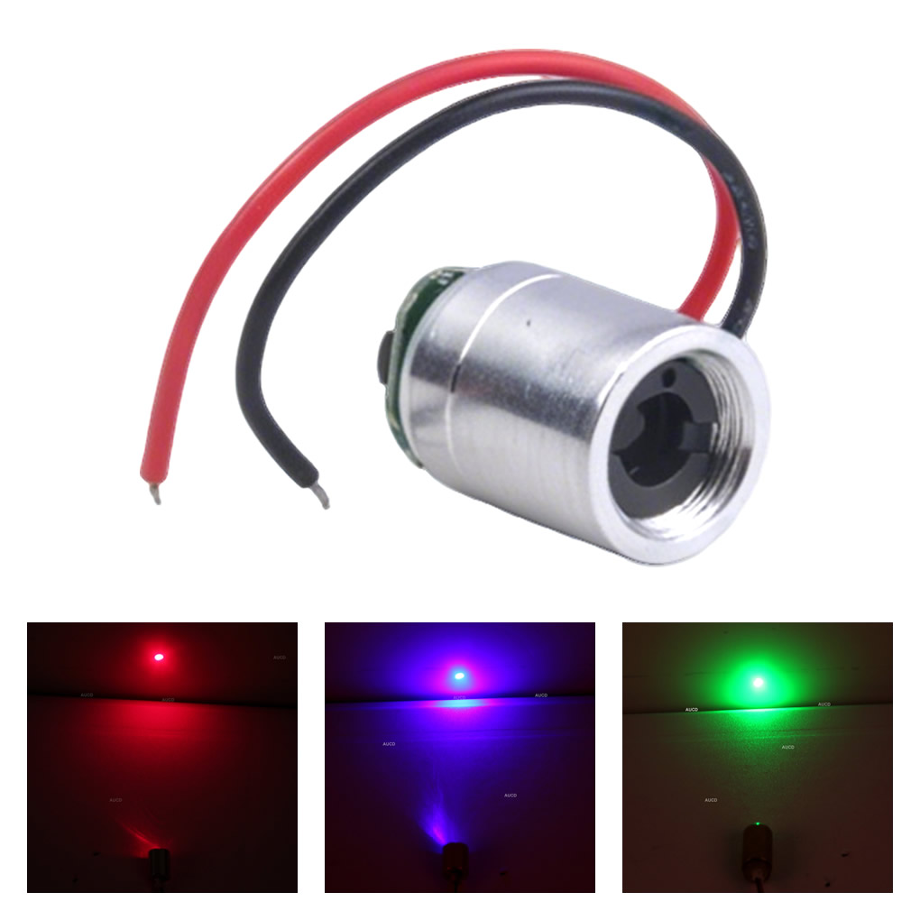 Industrial Green Laser - Φ12x15mm DC 5V Kırmızı-100mW Yeşil-50mW Mavi-100mW