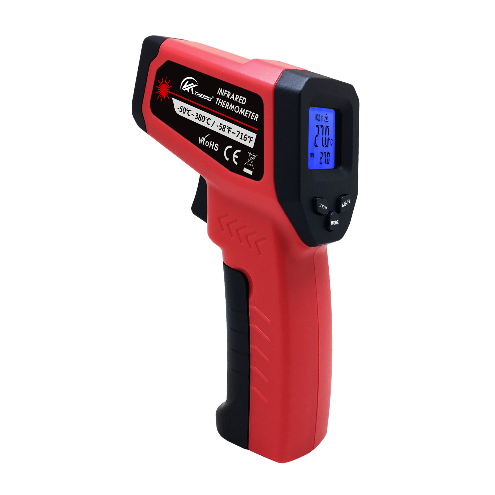 Industrial Laser Temperature Gun - LCD endüstriyel elektronik termometre temassız-50 ~
