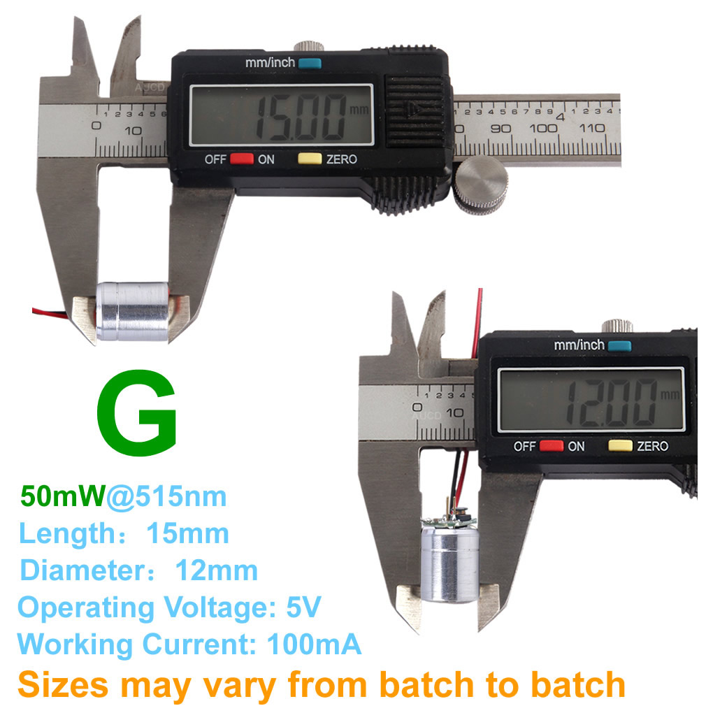 Φ12x15mm DC 5V Kırmızı-100mW Y - Industrial Green Laser incelemesi ve fiyatı