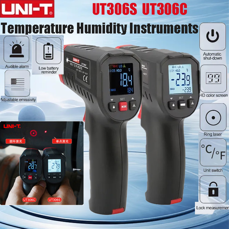 UNI-T UT306S UT306C Dijital Te - Industrial Laser Temperature Gun incelemesi ve fiyatı