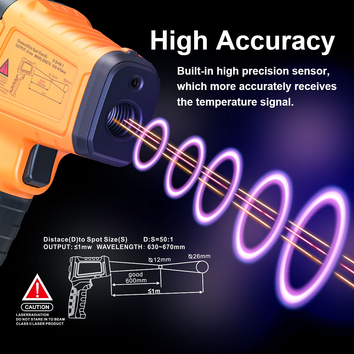 DT1000 DT1600 Kızılötesi Termo - Industrial Laser Temperature Gun incelemesi ve fiyatı