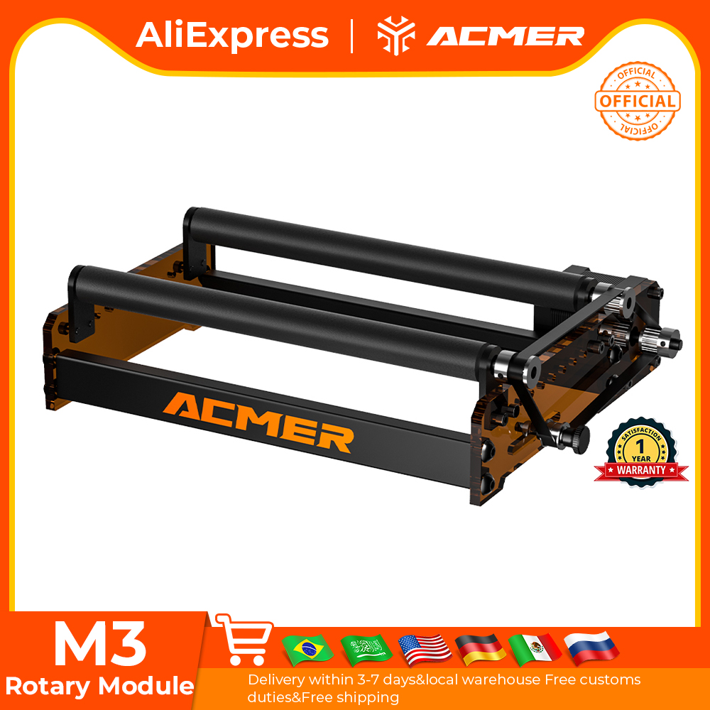 ACMER M3 Lazer Döner Silindir  - Laser Engraving Software incelemesi ve fiyatı