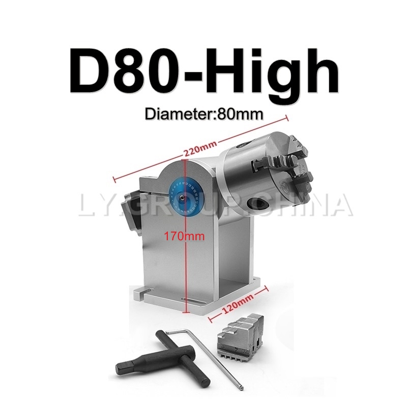 80mm Chuck D80 3 Pençeli Döner - Co2 Laser Engraving Machine incelemesi ve fiyatı