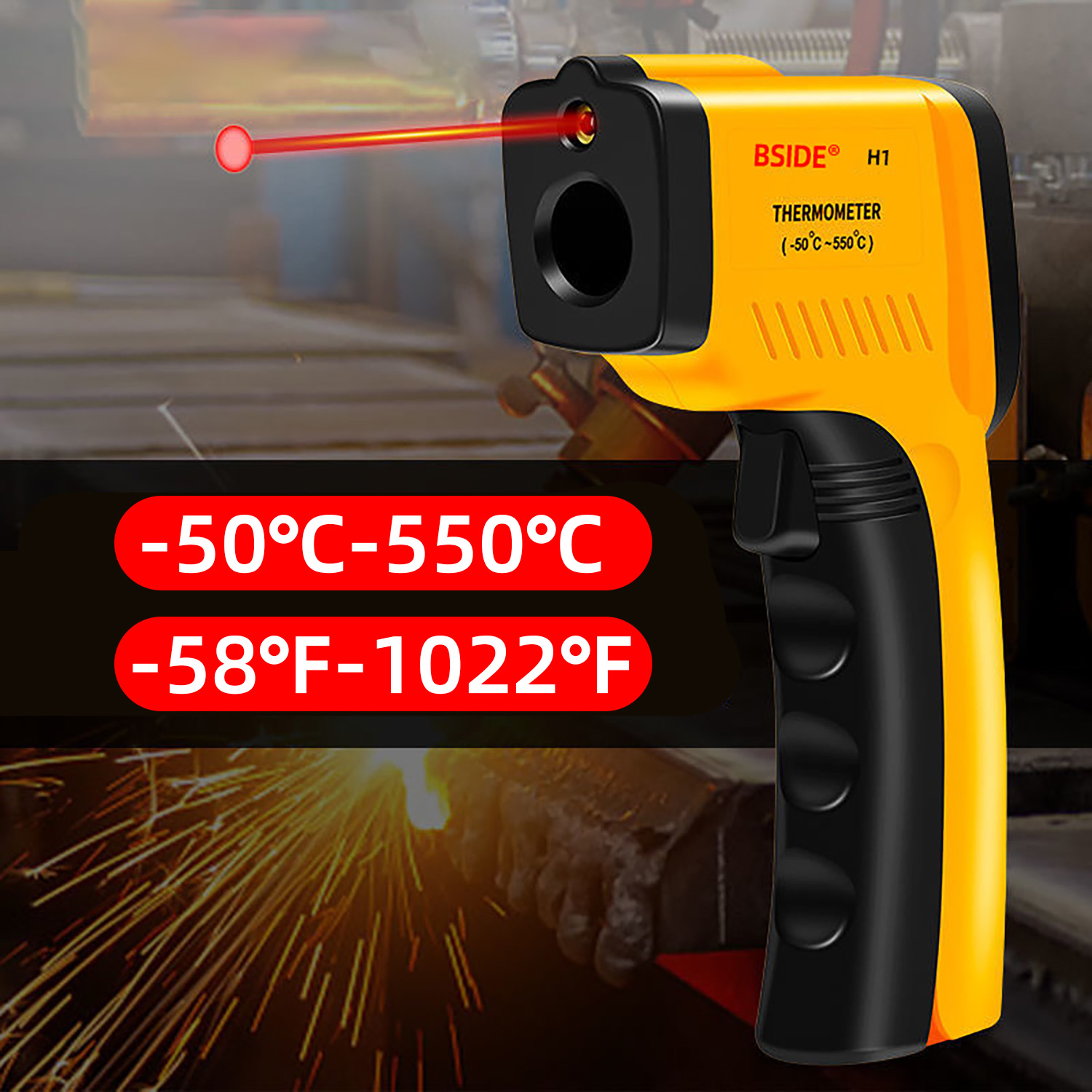 Dijital kızılötesi termometre- - Industrial Laser Temperature Gun incelemesi ve fiyatı