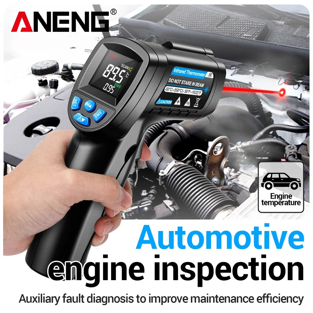 ANENG TH104 Kızılötesi El Tipi - Industrial Laser Temperature Gun incelemesi ve fiyatı