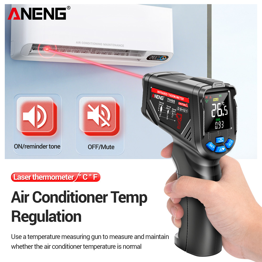 ANENG TH05 Kızılötesi Termomet - Industrial Laser Temperature Gun incelemesi ve fiyatı