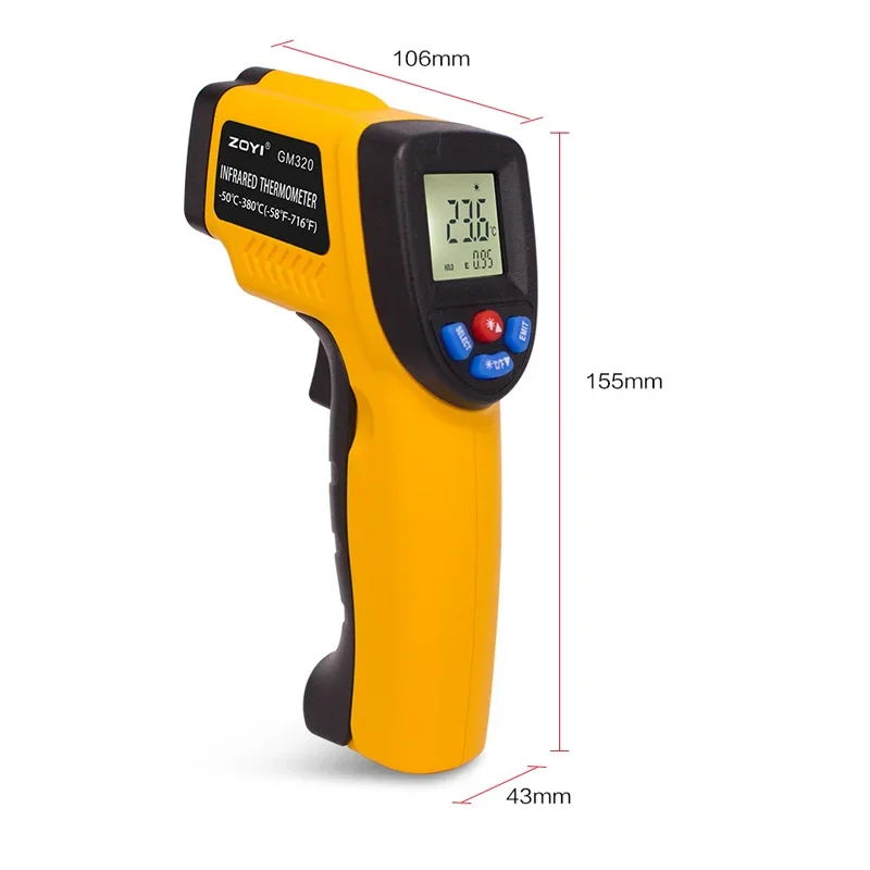 Taşınabilir Kızılötesi Termome - Industrial Laser Temperature Gun incelemesi ve fiyatı