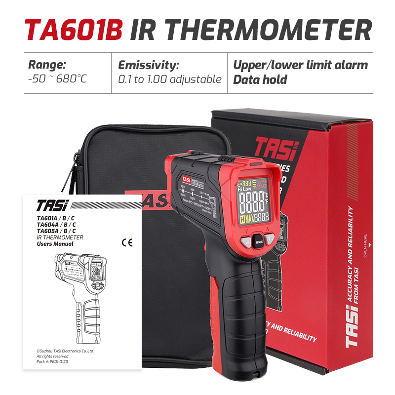 TASI TA601A TA601B TA601C Kızı - Industrial Laser Temperature Gun incelemesi ve fiyatı